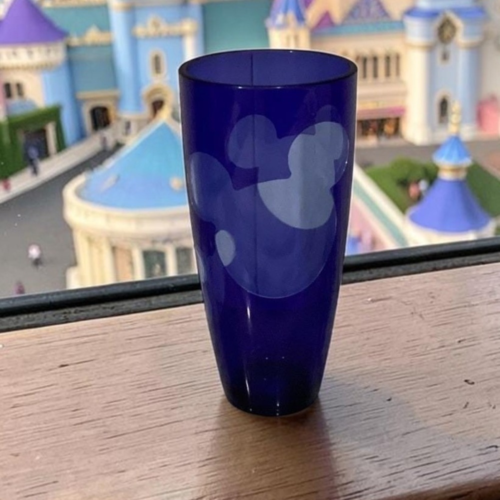 Disney Store Mickey Mouse Blue Tumbler, Vintage Disneyana Drinkware, Plastic Cup